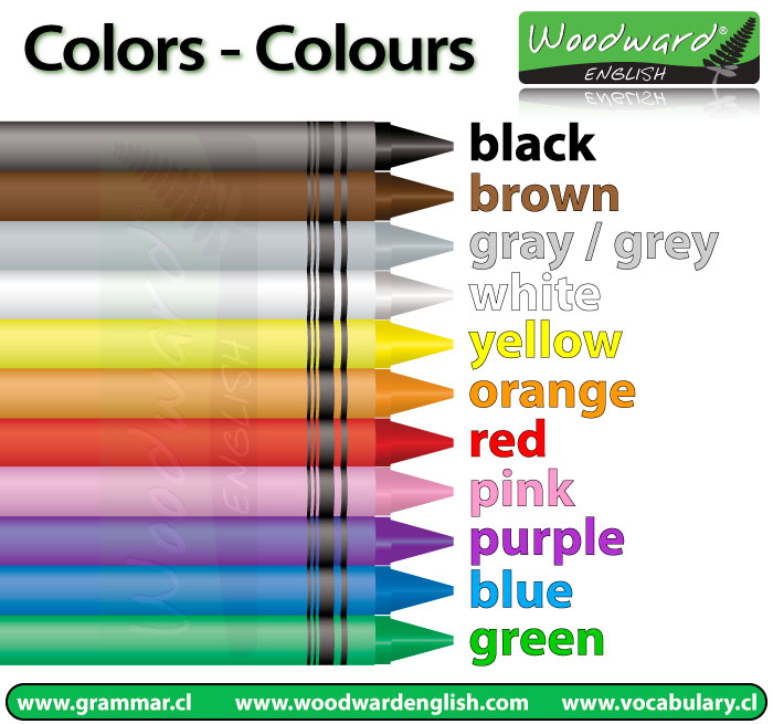 Color Chart With Names  Learn Colors in English