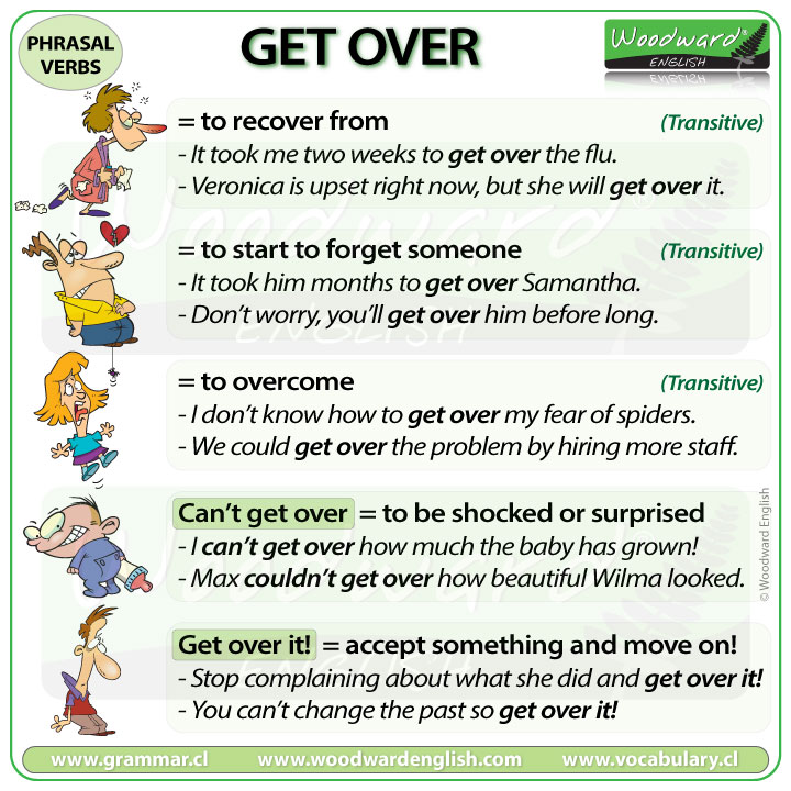 GET OVER - Phrasal Verb Meaning & Examples in English 