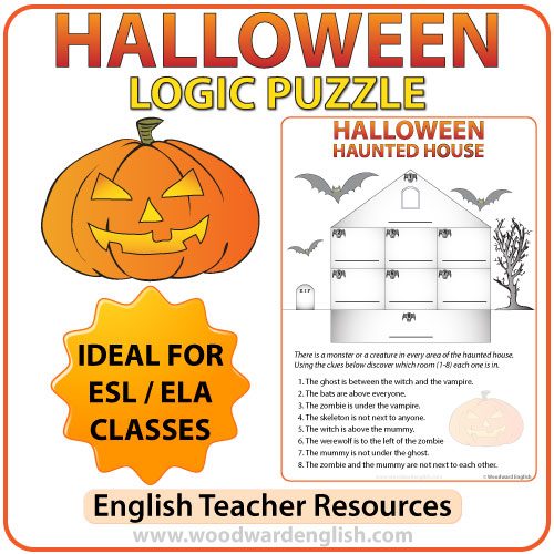 Halloween Logic Puzzle In English Woodward English