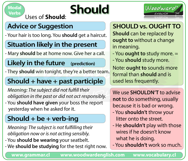 Should English Modal Verb Woodward English