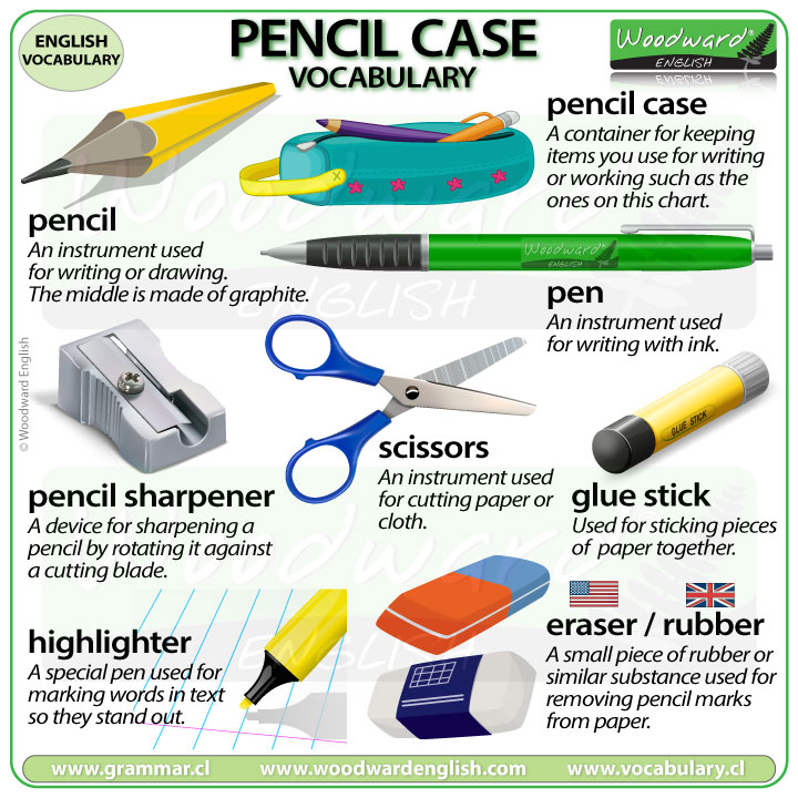items in a pencil case