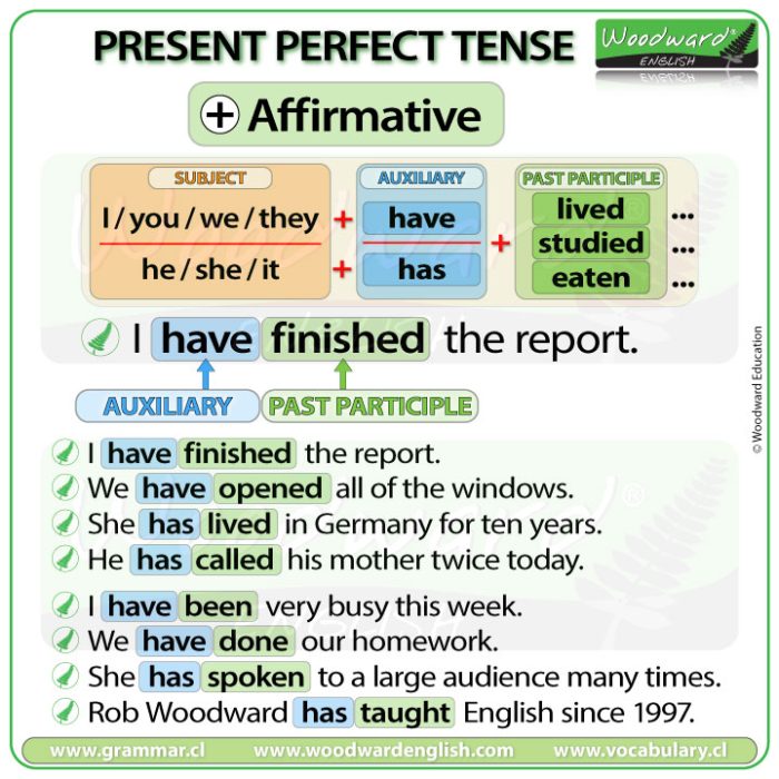 Present Perfect Tense In English Affirmative Sentences Learn 